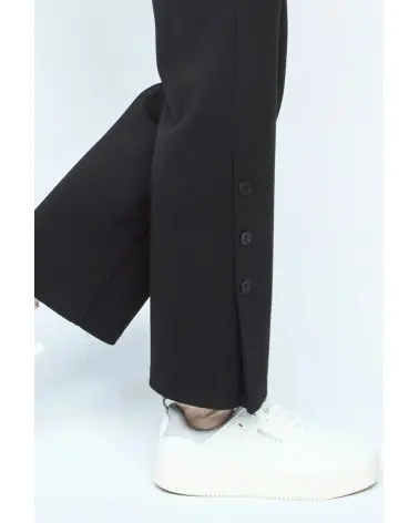 Pantalón Experience Crop Negro Merletti detalle Esenziashopping Zaragoza