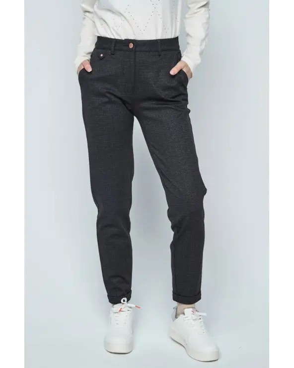 Pantalón Experience Micro Cuadros Merletti Esenziashopping Zaragoza