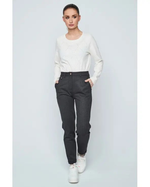 Pantalón Experience Micro Cuadros Merletti total look Esenziashopping Zaragoza