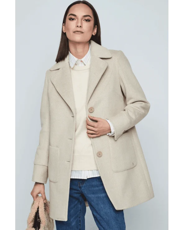 Abrigo Corto Espiga Crudo Merletti Esenziashopping Zaragoza