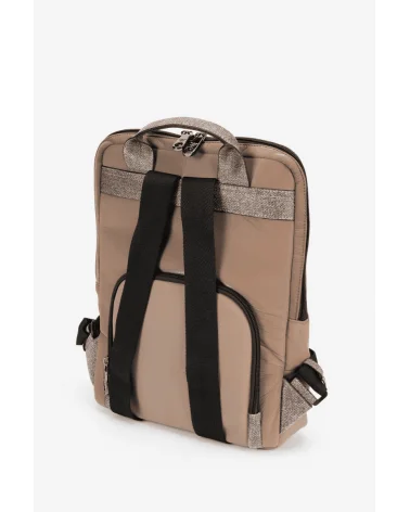 Mochila Color Block Beige Pepe Moll espalda Esenziashopping Zaragoza