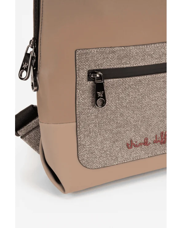 Mochila Color Block Beige Pepe Moll detalle Esenziashopping Zaragoza