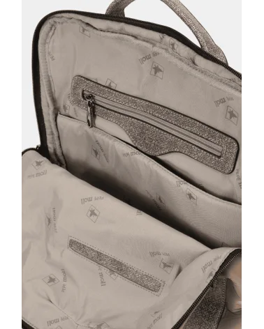 Mochila Color Block Beige Pepe Moll interior Esenziashopping Zaragoza