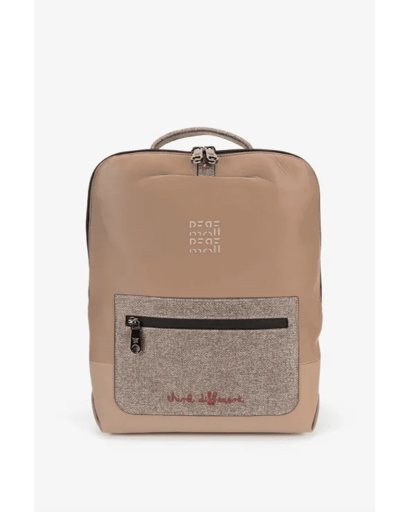 Mochila Color Block Beige Pepe Moll Esenziashopping Zaragoza