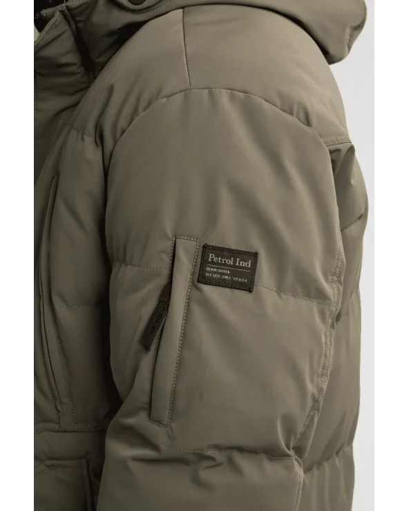 Abrigo Parka Verde Militar Petrol Industries detalle Esenziashopping Zaragoza