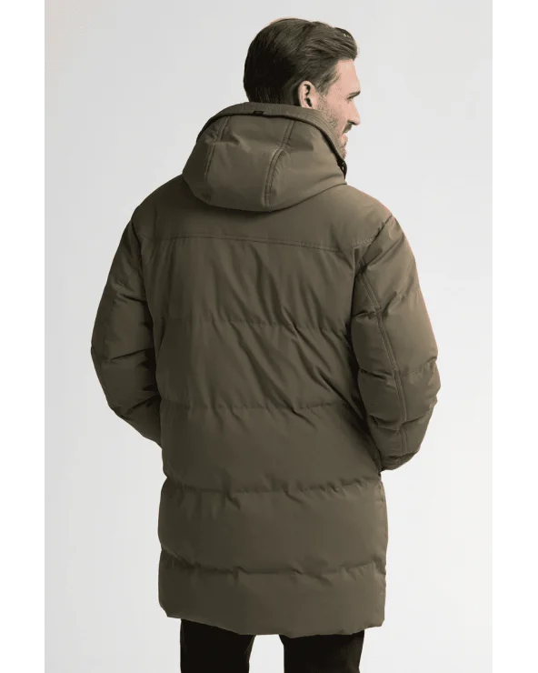 Abrigo Parka Verde Militar Petrol Industries espalda Esenziashopping Zaragoza