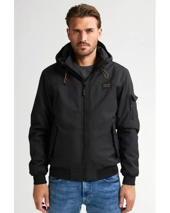 Chaqueta Bomber Oregon Negra Petrol Industries Esenziashopping Zaragoza