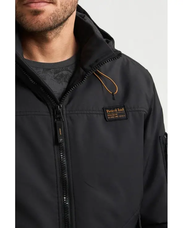 Chaqueta Bomber Oregon Negra Petrol Industries detalle Esenziashopping Zaragoza