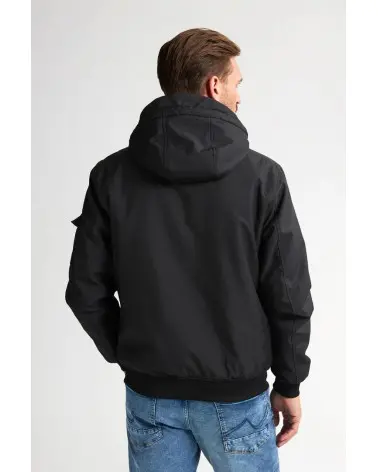 Chaqueta Bomber Oregon Negra espalda Petrol Industries Esenziashopping Zaragoza