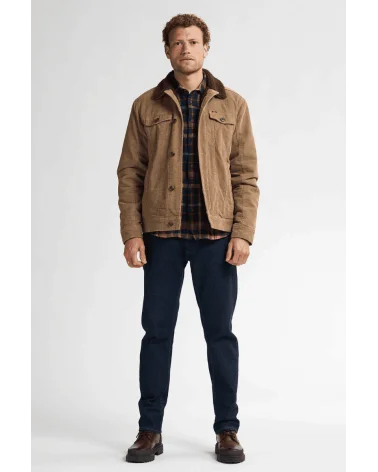 Chaqueta Pana Camel Petrol Industries total look Esenziashopping Zaragoza