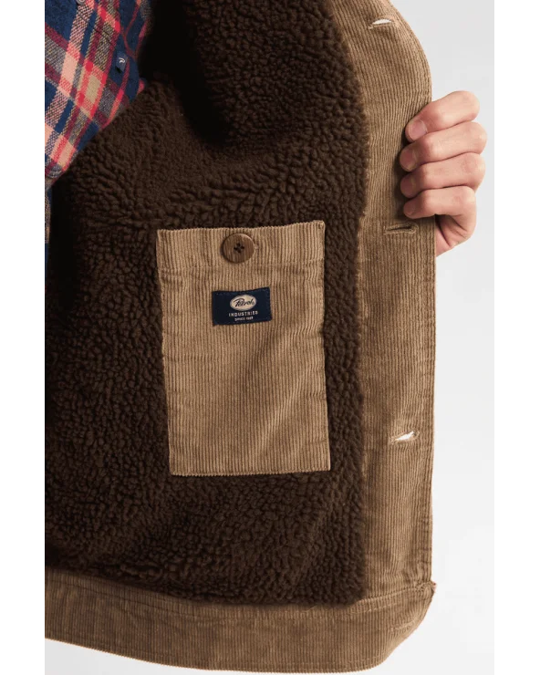 Chaqueta Pana Camel Petrol Industries detalle Esenziashopping Zaragoza