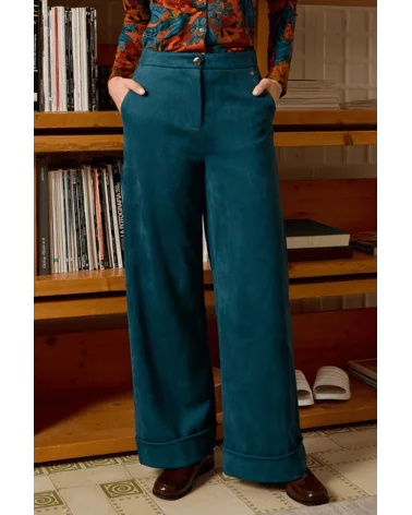 Pantalón Terciopelo Verde Botella Surkana Esenziashopping Zaragoza