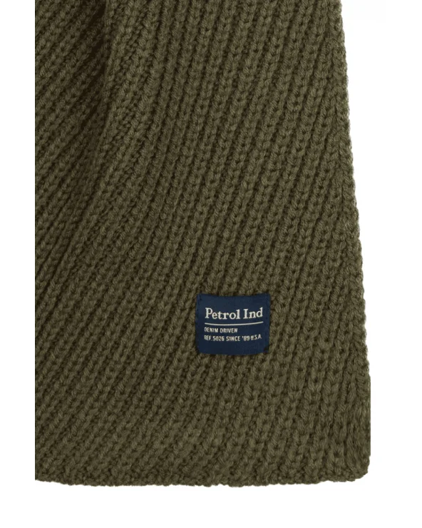 Bufanda Punto Grueso Verde Militar Petrol Industries detalle Esenziashopping Zaragoza