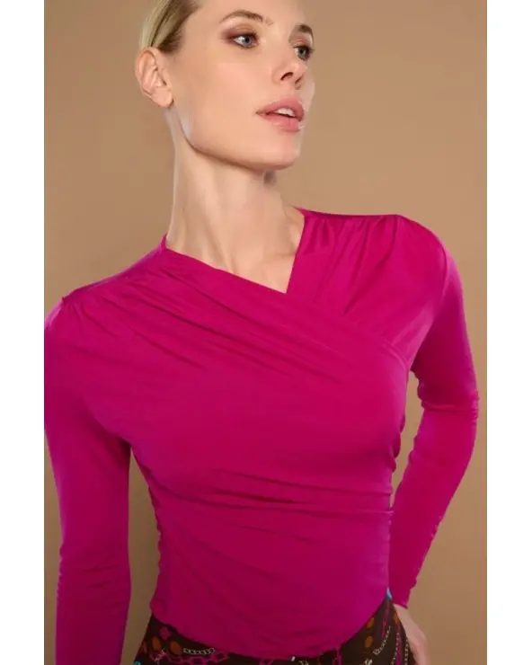 Top Belina Fucsia Minueto detalle Esenziashopping Zaragoza