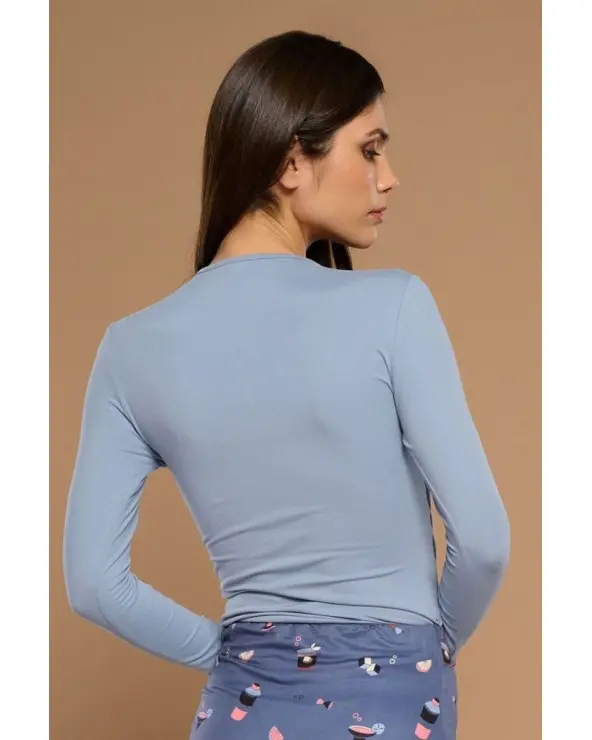 Top Belina Gris Minueto espalda Esenziashopping Zaragoza