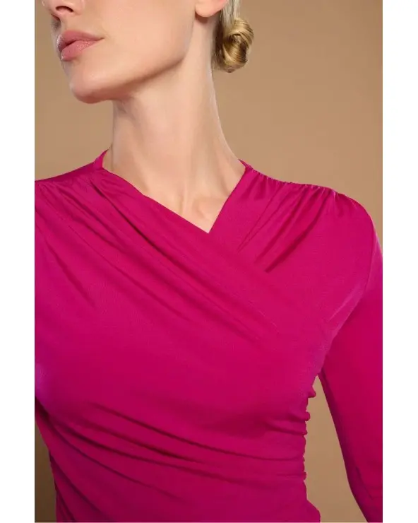 Top Belina Fucsia Minueto detalle Esenziashopping Zaragoza