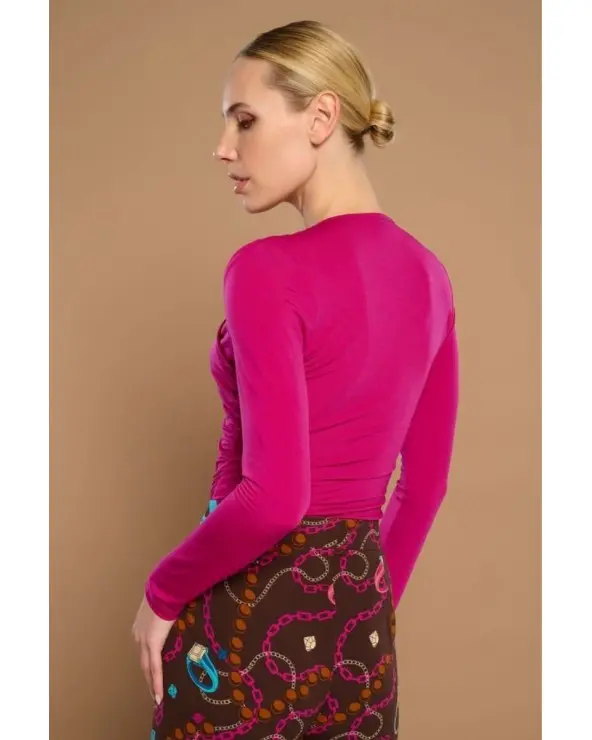 Top Belina Fucsia Minueto espalda Esenziashopping Zaragoza