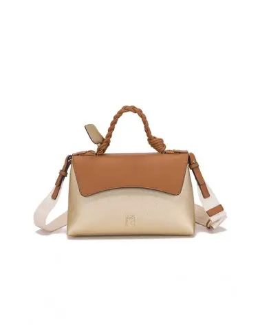 Bolso Treccia Gold Camel Mishay Esenziashopping Zaragoza