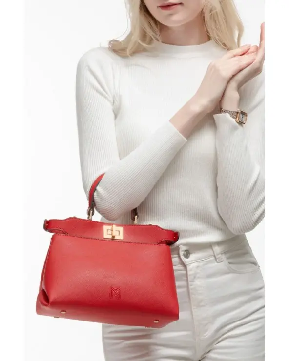 Bolso Vittoria Rojo Mishay asa mano Esenziashopping Zaragoza