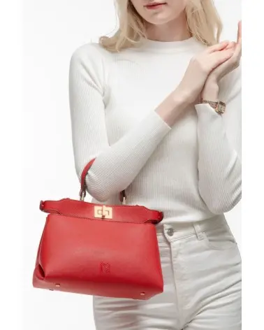 Bolso Vittoria Rojo Mishay asa mano Esenziashopping Zaragoza