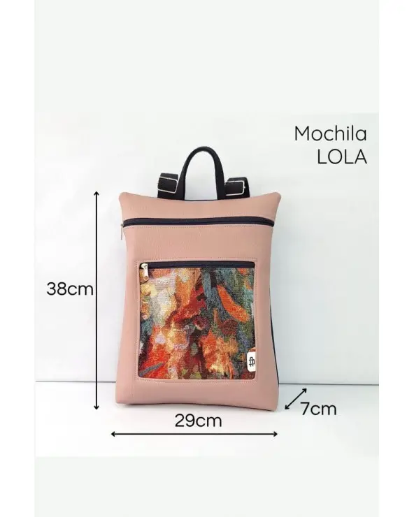 Mochila Pinceladas Reversible Cristina Alba medidas Esenziashopping Zaragoza