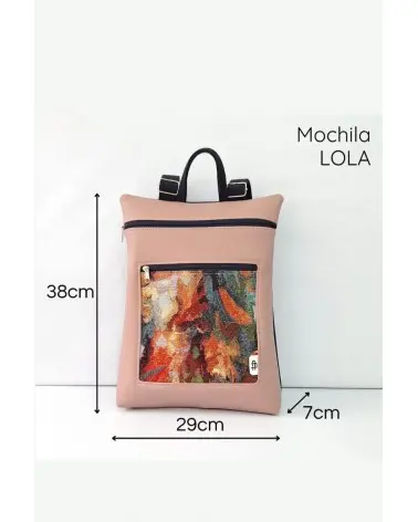 Mochila Pinceladas Reversible Cristina Alba medidas Esenziashopping Zaragoza