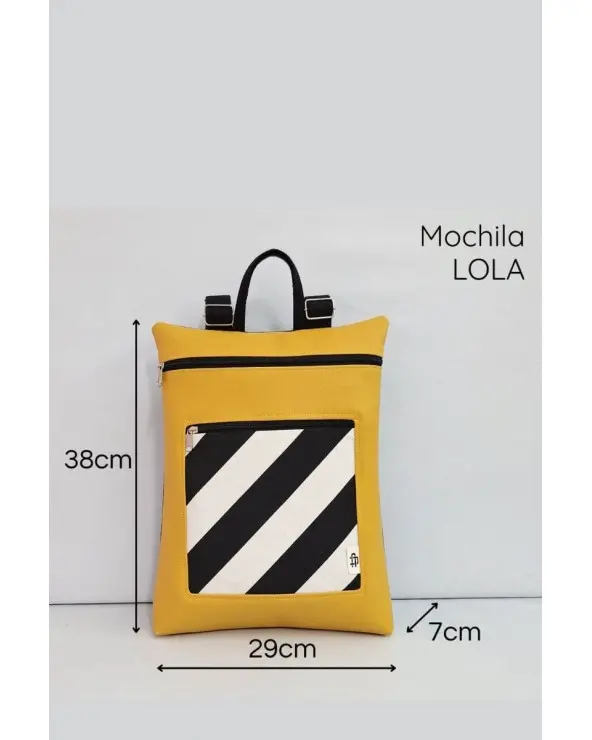 Mochila Rayas Reversible Cristina Alba medidas Esenziashopping Zaragoza