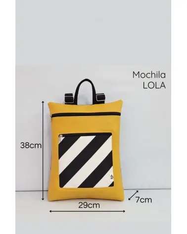 Mochila Rayas Reversible Cristina Alba medidas Esenziashopping Zaragoza