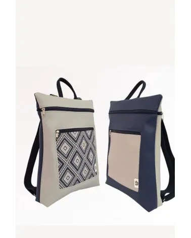 Mochila Rombos Reversible Cristina Alba Esenziashopping Zaragoza