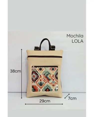 Mochila Tribal Reversible Cristina Alba medidas Esenziashopping Zaragoza