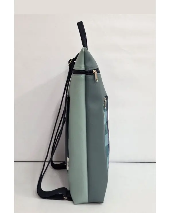 Mochila Vichy Reversible Cristina Alba lateral Esenziashopping Zaragoza