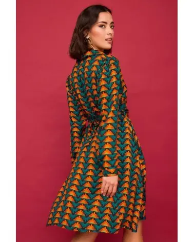 Vestido Corto Lago Triángulo Verde Smile espalda Esenziashopping Zaragoza