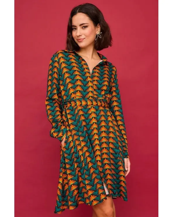 Vestido Corto Lago Triángulo Verde Smile Esenziashopping Zaragoza