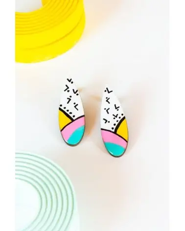 Pendientes Lágrima Blanca Tikismikis Esenziashopping Zaragoza