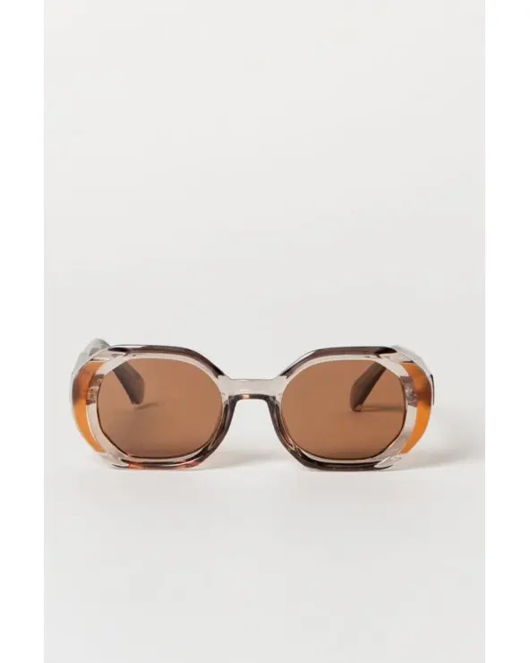 Gafas de Sol Ovaladas Oversize Gris Naranja Surkana Esenziashopping Zaragoza