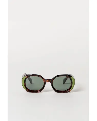 Gafas de Sol Ovaladas Oversize Marrón Verde Surkana Esenziashopping Zaragoza