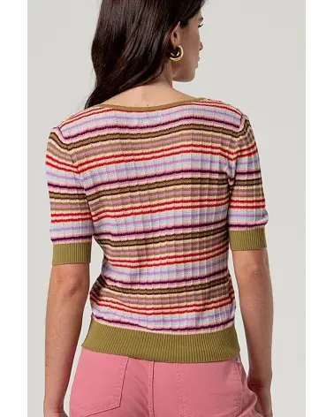 Jersey Escote Pico Rayas Surkana espalda Esenziashopping Zaragoza