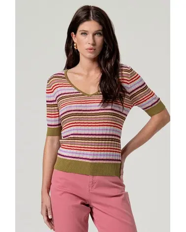 Jersey Escote Pico Rayas Surkana Esenziashopping Zaragoza