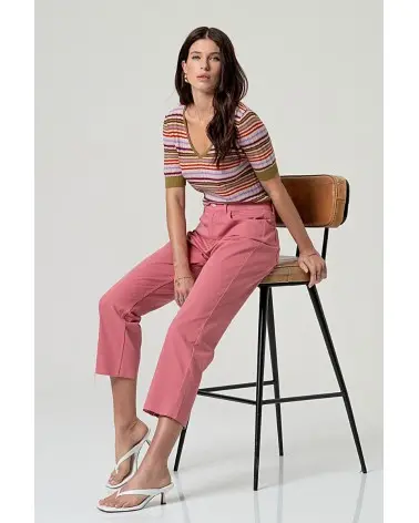 Jersey Escote Pico Rayas Surkana total look Esenziashopping Zaragoza