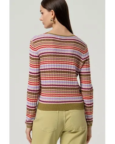 Chaqueta Rayas Multicolor Surkana espalda Esenziashopping Zaragoza