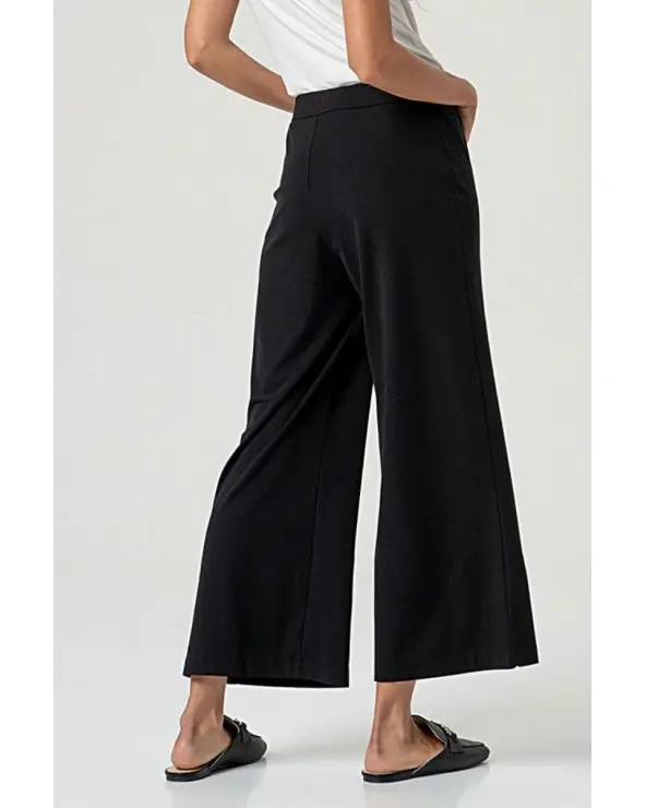 Pantalón Culotte Negro Surkana espalda Esenziashopping Zaragoza