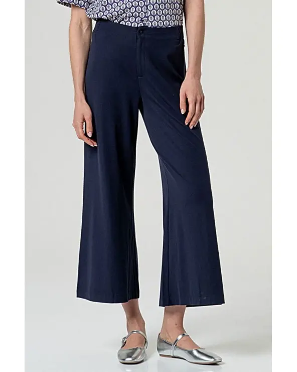 Pantalón Culotte Azul Marino Surkana Esenziashopping Zaragoza