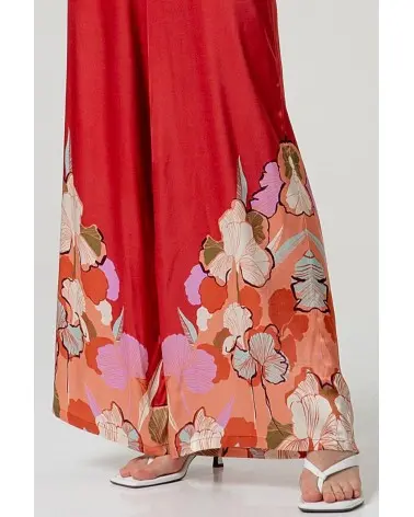 Pantalón Palazzo Estampado Floral Surkana detalle Esenziashopping Zaragoza