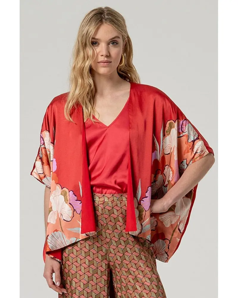 Chaqueta Kimono Estampado Floral Surkana Esenziashopping Zaragoza