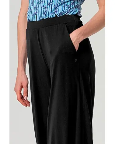 Pantalón Fluido Negro Surkana detalle Esenziashopping Zaragoza