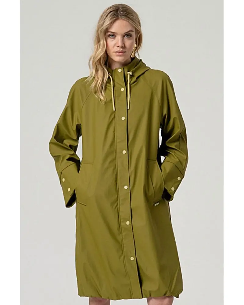 Chaqueta Impermeable Verde Oliva Surkana Esenziashopping Zaragoza