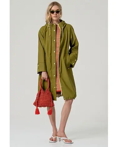 Chaqueta Impermeable Verde Oliva Surkana Esenziashopping Zaragoza