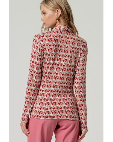 Camisa Estampada Rosa Surkana espalda Esenziashopping Zaragoza