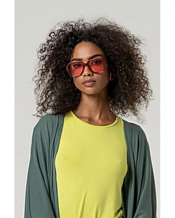 Gafas de Sol Cuadradas Oversize Burdeos Surkana Esenziashopping Zaragoza