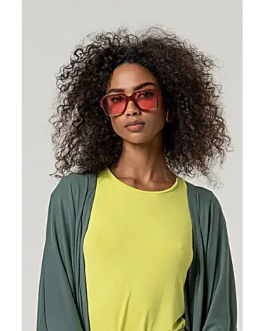 Gafas de Sol Cuadradas Oversize Burdeos Surkana Esenziashopping Zaragoza